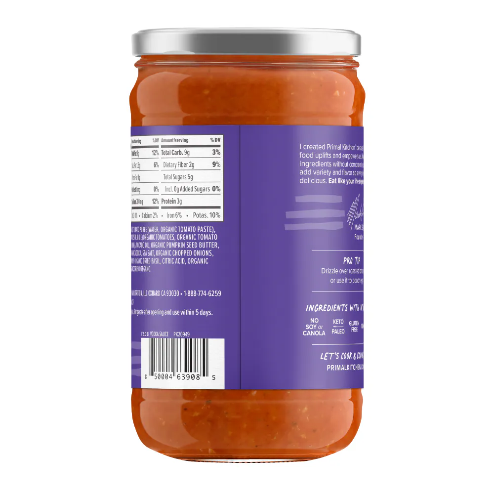 Primal Kitchen No dairy Vodka Sauce - Image 3