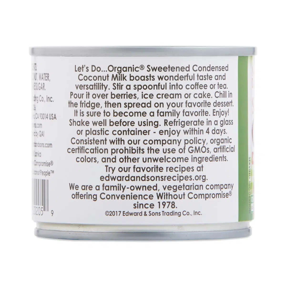 Non-Dairy Organic Sweetened Condensed Coconut Milk - Image 3