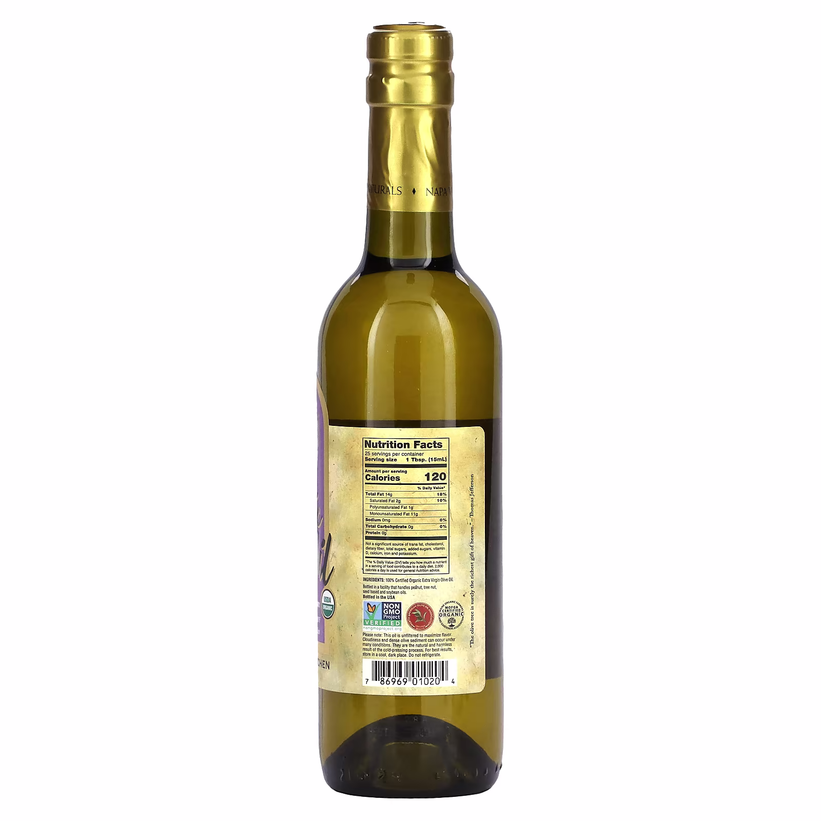Napa Valley Natural USDA Organic Extra Virgin Olive Oil - Image 2