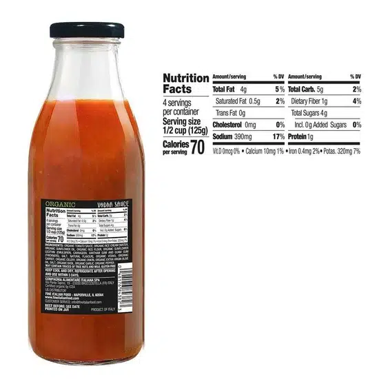 Fratelli Mantova Organic Vodka Sauce - Image 5