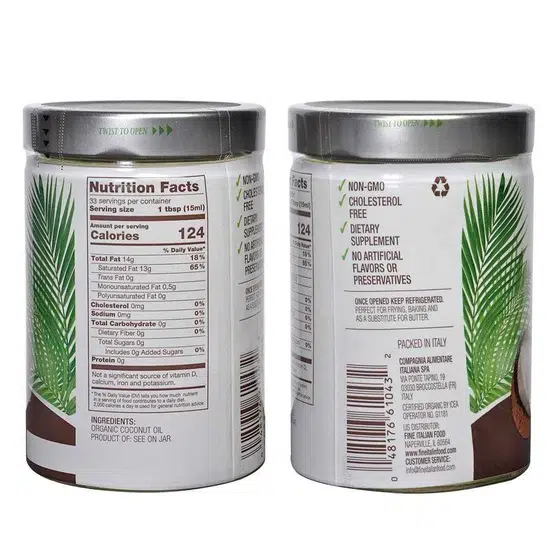 Fratelli Mantova Organic Coconut Oil - Image 5