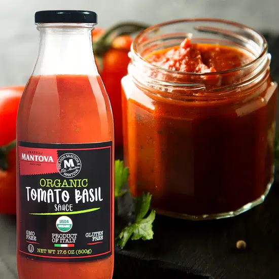 Fratelli Mantova Organic Tomato Basil Sauce - Image 2