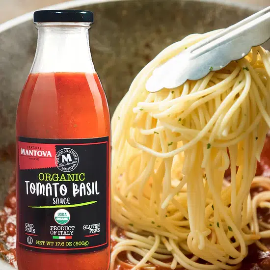 Fratelli Mantova Organic Tomato Basil Sauce - Image 3