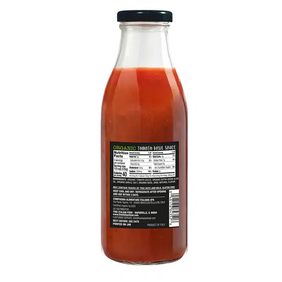 Fratelli Mantova Organic Tomato Basil Sauce - Image 4