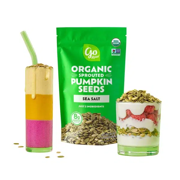 Organic Sprouted Pumpkin Seeds Sea Salt - Image 3