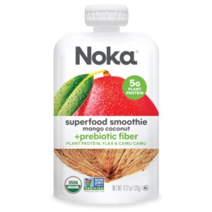 Noka - SuperFood Smoothies / +Prebiotic Fiber + Flax (Mango Coconut) (Yogurt)