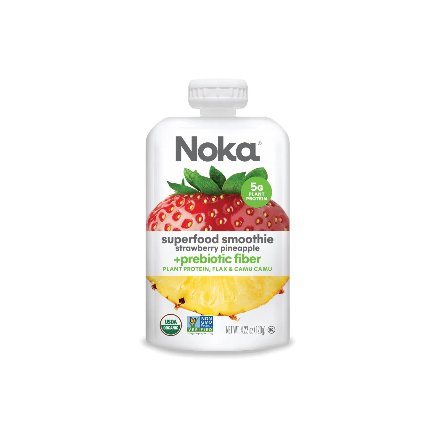 Noka - SuperFood Smoothie / +Preobiotic Fiber (Strawberry Pineapple) (Yogurt)