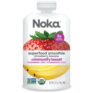 Noka – Superfood Smoothie + Immune Support (Strawberry Banana) (Yogurt)