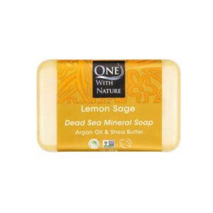One With Nature – Dead Sea Mineral Soap (Lemon Sage)