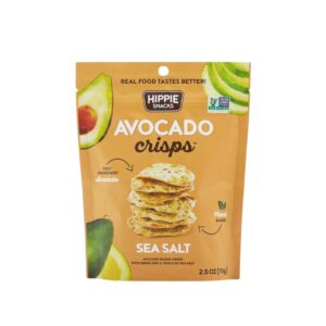 Hippie Snacks - Avocado Crisps Sea Salt (Crujientes de aguacate con sal de mar)