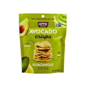 Hippie Snacks - Avocado Crisps Guacamole (Crujientes de aguacate sabor guacamole)