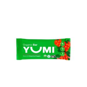 Yumi - Organic Bar Strawberry & Rhubarb (Barra Orgánica de Fresa Y Ruibarbo)