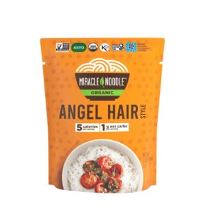 Miracle Noodle – Angel Hair Style (Pasta de Fideos Tipo Cabello de Angel de Konjac Orgánico)
