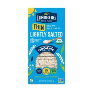 Lundberg - Thin Brown Rice Cakes Lightly Salted (Galletas de Arroz)