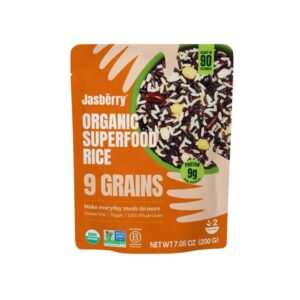 Jasberry - Organic Superfood Rice 9 Grains, Gluten-free, Vegan (Arroz Superfood Orgánico)