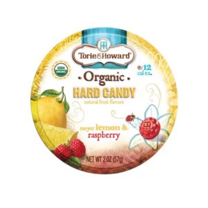 Torie & Howard - Organic Hard Candy Meyer Lemon & Raspberry (Caramelos Macizos de Limón Meyer y Frambuesa)