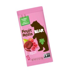 BEAR - Apple, Pear & Raspberry Fruit Rolls (Rollitos de Fruta de Manzana, Pera y Frambuesa)