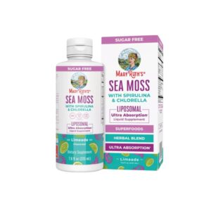MaryRuth's - Sea Moss with Spirulina & Chlorella (Musgo Marino con Espirulina y Clorela) - Liposomal - Limeade