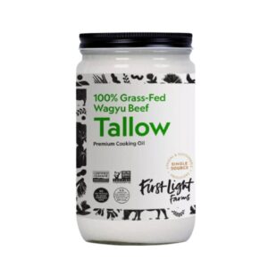First Light Farms - 100% Grass-Fed Wagyu Beef Tallow (Sebo de res Wagyu 100% alimentado con pasto)